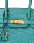 Matte Alligator Birkin 30 Bleu Paon