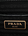 Saffiano Medium Galleria Double Zip Tote Black