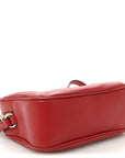 Pebbled Calfskin Small Soho Disco Bag Tabasco Red
