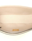 Canvas Vitello Seta FF Multicolor Embroidered Baguette Grezzo Multicolor Latte