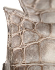 Matte Niloticus Crocodile 18K White Gold Diamond Himalaya Kelly Retourne 28 White