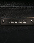 Nappa Matelasse Top Handle Bag Black Soleil