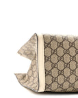 GG Supreme Monogram Medium Padlock Tote White