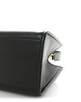Vitello King Plexiglass Elaphe Snakeskin Print Logo Medium FNDI Sunshine Shopper Tote Dark Asphalt