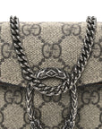 GG Supreme Monogram Super Mini Dionysus Shoulder Bag Taupe