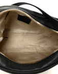 Pebbled Calfskin Small Soho Disco Bag Black