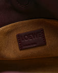 Calfskin Mini Flamenco Knot Clutch Dark Burgundy