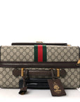 GG Supreme Monogram Web Medium Savoy Trolley Beige Ebony