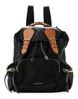 Nylon Medium Rucksack Backpack Black