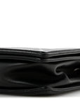Lambskin Quilted New Medium Boy Flap Black