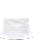 Denim Logo Bucket Hat M White