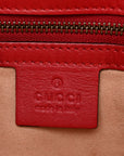 Calfskin Matelasse Medium GG Marmont Open Top Shoulder Bag Hibiscus Red