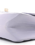 Aged Calfskin Chevron Quilted 2.55 Reissue Mini Flap Light Purple