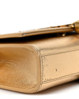 Metallic Calfskin Small Classic Monogram Kate Tassel Satchel Gold