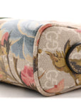 GG Supreme Monogram Water Flora Web Mini Ophidia Shoulder Bag Beige White Multicolor