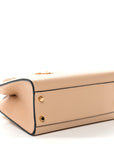 Grainy Calfskin Virtus Top Handle Tote Beige