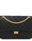 Aged Calfskin Quilted 2.55 Reissue 226 Flap Black