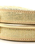 Crystal Vitello Laminato Suede FF Nano FNDIgraphy Hobo Charm Platino