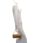 Suede Pouch Olive Green