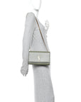 Grain De Poudre Medium Classic Monogram Kate Satchel Light Sage