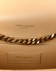 Metallic Calfskin Small Classic Monogram Kate Tassel Satchel Gold
