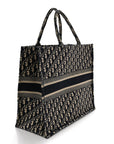 Oblique Large Book Tote Blue Multicolor