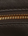 Suede Intrecciato Medium Andiamo Shoulder Bag Fondant