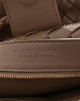 Nappa Intrecciato Medium Andiamo Shoulder Bag Taupe Grey