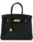 Togo Matte Alligator Birkin Touch 30 Black