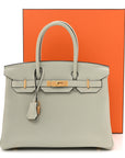 Togo Birkin 30 Gris Neve