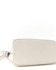 Saffiano Cuir Small Matinee Tote Bianco Black
