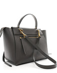 Grained Calfskin Mini Belt Bag Grey