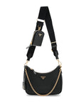 Saffiano Lux Re-Edition 2005 Shoulder Bag Black
