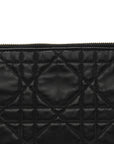 Lambskin Macrocannage D1ORStar Hobo Bag Black