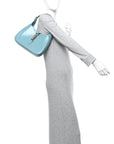 Boarded Dyana Lux Calfskin Small Jackie 1961 Hobo Dusty Azure