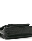 Crinkled Calfskin Matelasse Monogram Baby Niki Chain Satchel Dark Green