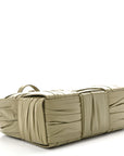 Foulard Intrecciato Pleated Arco Tote Travertine