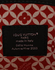 Cowhide Damier LV Dynasty Keepall Bandouliere 50 White Black