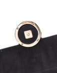 Vitello Dolce F is FNDI FF Embossed Micro Double Baguette Tobacco Black
