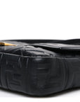 Nappa FF 1974 Embossed Baguette Black