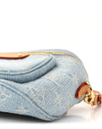 Monogram Denim Mini Bumbag Sky Blue