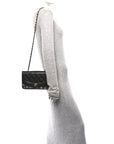 Lambskin Quilted Small Single Flap Black