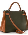 Fjord Togo Tri-Color Kelly Retourne 32 Vert Anis Gold Vert Olive