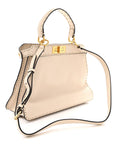 Cuoio Romano Selleria Chamois Medium Peekaboo I SEE U Satchel White