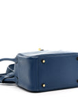 Taurillon Clemence Mini Lindy 20 Deep Bleu