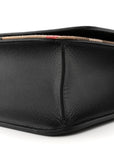 Derby Calfskin House Check Mackford Crossbody Bag Black