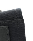 Canvas Studded Small Logo Tote Bag Black
