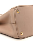 Saffiano Small Galleria Double Zip Tote Cammeo
