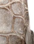 Matte Niloticus Crocodile 18K White Gold Diamond Himalaya Kelly Retourne 28 White