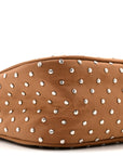 Tessuto Nylon Studded Mini Re-Edition Bag Brandy